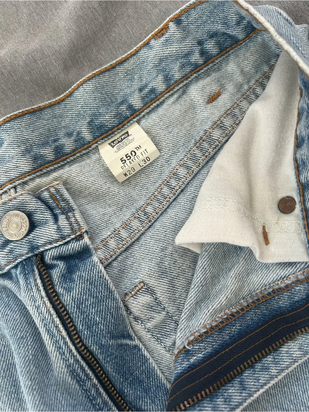 Levi's Mens Light Blue Relaxed Straight Jeans